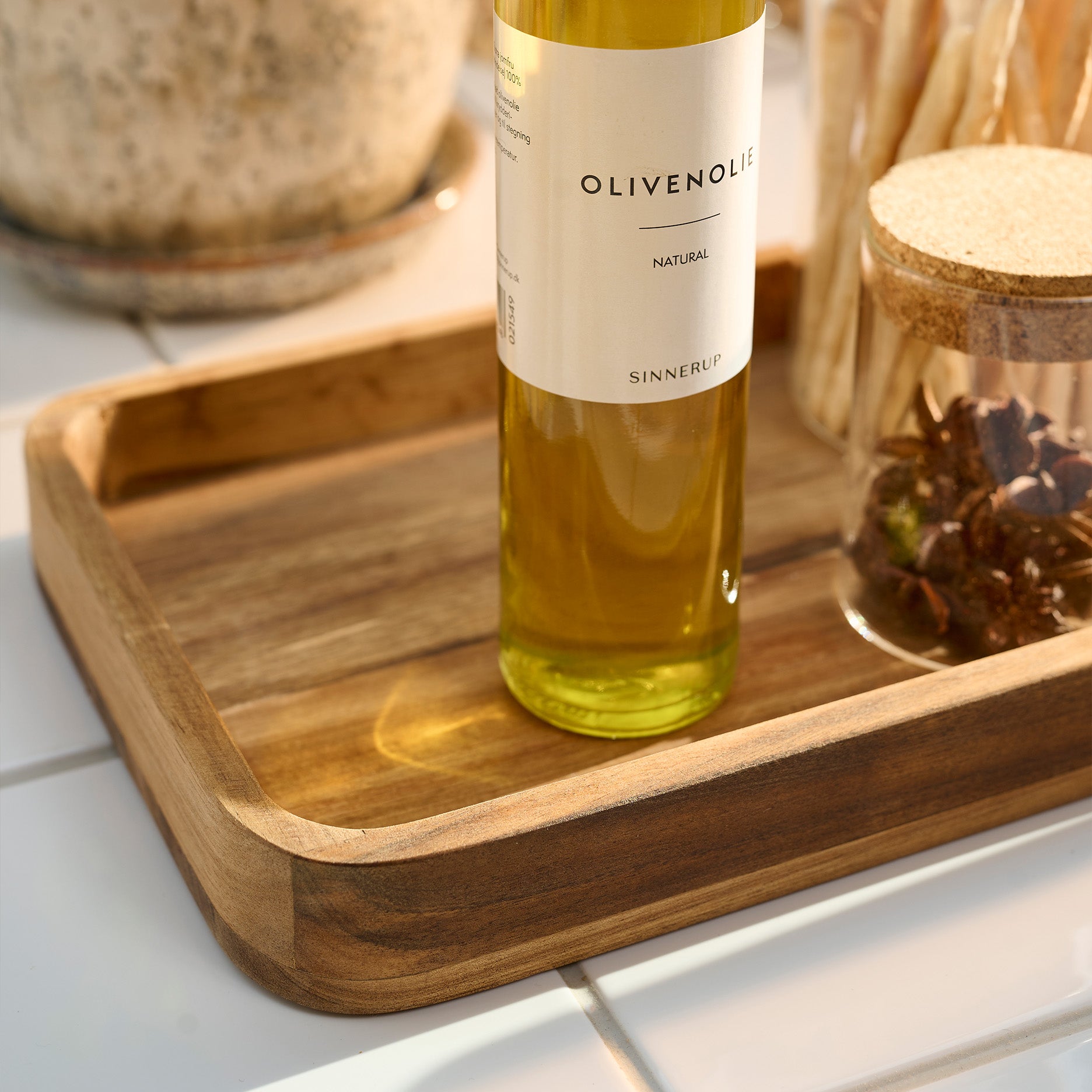 Auri akacie bakke u. håndtag